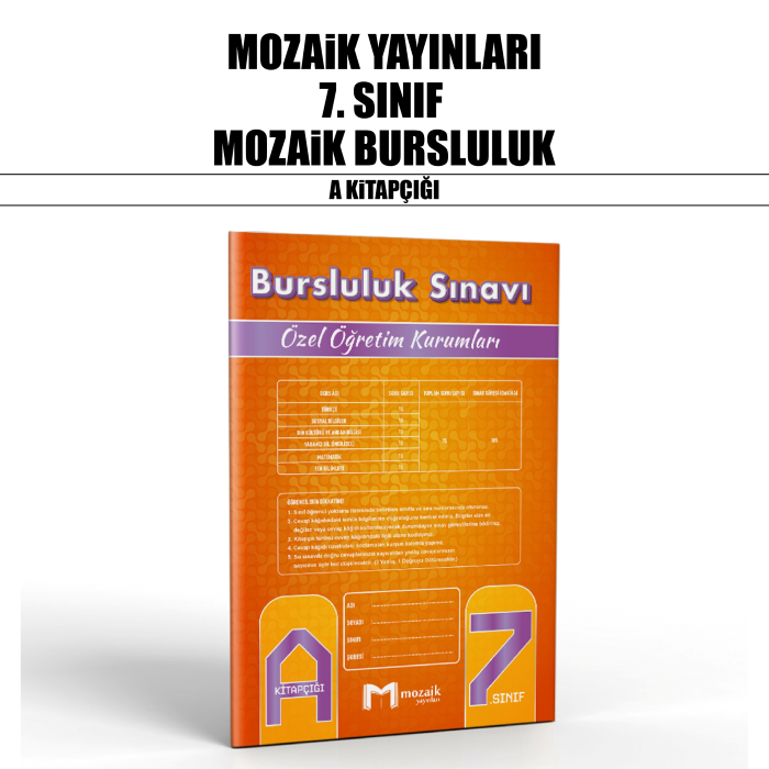 MOZAİK 07.SINIF ÖZEL ÖĞR.BURSLULUK A - 25-26